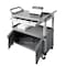 Rubbermaid Commercial Enclosed Service Cart, 300 lb Load Capacity, 2 Shelves, 40 5/8 in L, 20 in W, 37 13/16 in H FG409400GRAY - alternate 4
