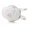 3M Disposable Respirator, P100, Molded, Dual, Adjustable, Metal Nose Clip, M 8293 - alternate 3