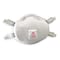 3M Disposable Respirator, P100, Molded, Dual, Adjustable, Metal Nose Clip, M 8293 - alternate 6