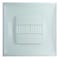 Zoro Select 10 in Square Perforated Diffuser, White 4MJU9 - alternate 1