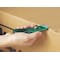 Pacific Handy Cutter Safety Knife, 3 Fixed Blade Depths, 5 3/4 in L, Safety Point, Steel Blade, Green Plastic Handle S4R - alternate 5