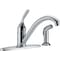 Delta Low Arc Kitchen Faucet, Manual, 8" Mount, 3 and 4 Hole Commercial 400-DST - alternate 1