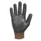 Zoro Select Coated Gloves, Latex, Sandy, Palm, 3 Abrasion Level, Black/Green, L 1 PR 4NMP2 - alternate 3
