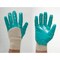 Zoro Select Coated Gloves, Nitrile, Smooth, Palm, 4 Abrasion Level, White/Green, S 1 PR 4NMR6 - alternate 2