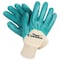 Zoro Select Coated Gloves, Nitrile, Smooth, Palm, 4 Abrasion Level, White/Green, S 1 PR 4NMR6 - alternate 1