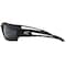 Edge Eyewear Kazbek, Safety Glasses, Anti-Scratch, G-15 Silver Mirror Lens, Black Frame, Full-Frame, Polarized TSK21-G15-7 - alternate 3