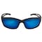 Edge Eyewear Kazbek, Safety Glasses, Not Applicable, Light Blue Precision Blue Mirror Lens, Black Frame TSKAP218 - alternate 9