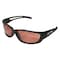 Edge Eyewear Kazbek, Safety Glasses, Anti-Scratch, Amber Mirror Lens, Black Frame, Full-Frame, Polarized TSK-XL215 - alternate 1
