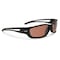Edge Eyewear Kazbek, Safety Glasses, Anti-Scratch, Amber Mirror Lens, Black Frame, Full-Frame, Polarized TSK-XL215 - alternate 2
