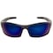 Edge Eyewear Reclus, Safety Glasses, Anti-Scratch, Blue Mirror Lens, Black Frame, Full-Frame SR118 - alternate 4