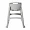 Rubbermaid Commercial High Chair, 29 3/4 in H, Platinum FG780608PLAT - alternate 5