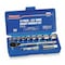Westward 1/2" Drive Socket Wrench Set SAE, Metric 26 Pieces 14 mm to 32 mm, 7/16 in to 1 1/4 in , Chrome 4PM03 - alternate 3
