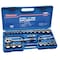 Westward 1/2" Drive Socket Wrench Set SAE, Metric 26 Pieces 14 mm to 32 mm, 7/16 in to 1 1/4 in , Chrome 4PM03 - alternate 2