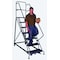 Tri-Arc 156 in H Steel Rolling Ladder, 12 Steps, 600 lb Load Capacity KDHS112242 - alternate 2