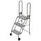 Tri-Arc 54 in H Steel Tilt and Roll Ladder, 3 Steps, 300 lb Load Capacity KDMF103166 - alternate 1