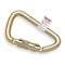 Miller Twist-Lock Carabiner, Carbon Steel, Gold, 4 5/8 in L 17D-1/ - alternate 1