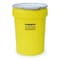 Eagle Mfg Open Head Salvage Drum, Polyethylene, 30 gal, Unlined, Yellow 1602 - alternate 1