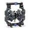 Aro Double Diaphragm Pump, Aluminum, Air Operated, Santoprene, 160 GPM PF20A-AAS-SAA-B - alternate 1