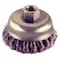 Ampco Safety Tools Knot Wire Cup Wire Brush, Threaded Arbor, 3" CB-30-KT - alternate 2