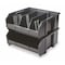 Quantum Storage Systems Hang & Stack Storage Bin, Polypropylene, Black, 5 in H, 11 in W, 10 7/8 in L QUS235CO - alternate 2