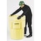 Enpac Open Head Salvage Drum, Polyethylene, 65 gal, Unlined, Yellow 1065-YE - alternate 1