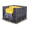 Buckhorn Collapsible Bulk Container 28.3 cu ft Volume Cap., 47 5/8 in L, 44 5/8 in W, 34 in H, Plastic BH4845342010000 - alternate 2