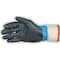 Showa Coated Gloves, Foam Nitrile, Sandy, Palm, 6 Abrasion Level, Blue, M (7) 1 PR 377M-07 - alternate 4