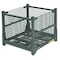 Steel King Collapsible Bulk Container 18.4 cu ft Volume Cap., 45 in L, 48 in W, 42 in H, Steel, Green HF4WM454842VG - alternate 1