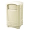 Rubbermaid Commercial Plaza 35 gal Rectangular Outdoor Can, Black, None, Plastic, 20 5/8 in FG9P9000BLA - alternate 2