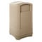 Rubbermaid Commercial Plaza 50 gal Square Outdoor Can, Beige, None, Plastic, 25 1/4 in FG396400BEIG - alternate 1