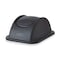 Rubbermaid Commercial Untouchable(R) 7 gal Wastebasket Lid, Swing Black, Resin, 1 Openings 11 in W/Dia FG306600BLA - alternate 1