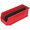 Akro-Mils Hang & Stack Storage Bin, Plastic, Red, 5 in H, 5 1/2 in W, 14 3/4 in L 30234RED - alternate 5