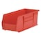 Akro-Mils Hang & Stack Storage Bin, Plastic, Red, 5 in H, 5 1/2 in W, 14 3/4 in L 30234RED - alternate 1