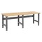 Tennsco Bolted Workbenches, Butcher Block, 96" W, 33-3/4" Height, 4000 lb., Straight WBA-1-3096W - alternate 1
