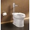 American Standard Toilet Bowl, 1.28 to 1.6 gpf, Flush Valve, Floor Mount, Elongated, White 3641001.020 - alternate 4