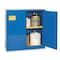 Eagle Mfg Hazardous Material Storage Cabinet, 30 gal, 1 Shelves, Steel, 43 in W x 44 in H x 18 in D, Blue CRA32X - alternate 5