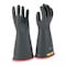 Salisbury Electrical-Insulating Gloves, 7,500V AC, 11,250V DC, Rubber, 14" Length, Black, Size 11 E114RB/11 - alternate 1
