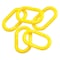 Zoro Select Chain Link for Plastic Chain Barrier, Polyethylene, Yellow 36 PK 78246 - alternate 1