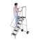 Ballymore 113 in H Steel Wheelbarrow Ladder, 8 Steps, 350 lb Load Capacity FAWL-8-X - alternate 3