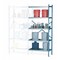 Denios Metal Shelving, 24"D x 36"W x 84"H, 4 Shelves, Galvanized Steel K32-1107 - alternate 3