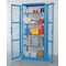 Denios Enclosed Containment Shelves, 38 in W, 28 in D, 87 in H, (1) Wide, (4) Tier, Blue K32-3517 - alternate 3