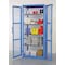 Denios Bulk Storage Locker, 87 in H, 74 in W, 28 in D, Blue, 8 Adjustable Shelves Shelves K32-3527 - alternate 2
