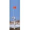 Checkers Warning Whip, White Whip, Orange Flag, Fiberglass Whip, Plastic-Coated Nylon Mesh Flag FSRR7W-HB - alternate 2