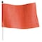 Checkers Warning Whip, White Whip, Orange Flag, Fiberglass Whip, Plastic-Coated Nylon Mesh Flag FSRR7W-HB - alternate 1