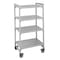 Cambro Starter Mobile Plastic Shelving Unit, Vented Style, 24 in D, 48 in W, 75 in H, 4 Shelves EACPMU244875V4480 - alternate 1