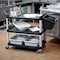 Rubbermaid Commercial Dual-Handle Utility Cart with Lipped Plastic Shelves, Plastic, 300 lb Load Capacity, 3 Shelves FG409100BLA - alternate 4