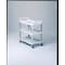 Rubbermaid Commercial Dual-Handle Utility Cart with Lipped Plastic Shelves, Plastic, 300 lb Load Capacity, 3 Shelves FG409100OWHT - alternate 4