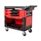 Rubbermaid Commercial Trade Cart/Service Bench, 38 In. L, Black FG618088BLA - alternate 3