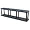 Structural Plastics Freestanding Plastic Shelving, Open Style, 16 in D, 96 in W, 27 in H, 2 Shelves, Black S9616B - alternate 1
