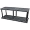 Structural Plastics Freestanding Plastic Shelving, Open Style, 24 in D, 66 in W, 27 in H, 2 Shelves, Black S6624B - alternate 1